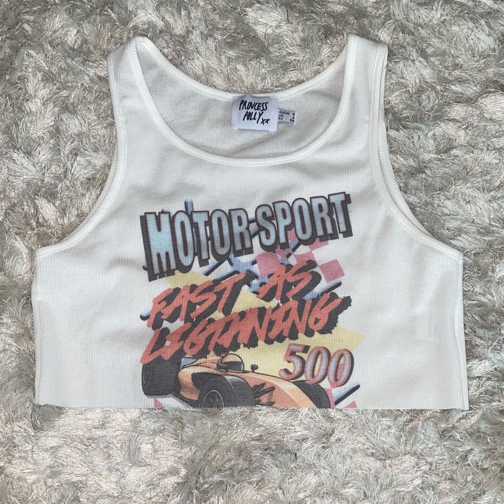 Princess Polly “Motor Sport” Crop Top: Women’s